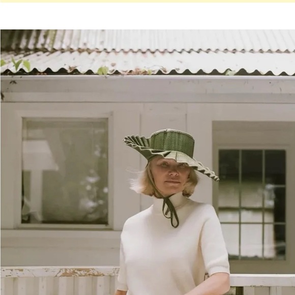 Lorna Murray Geographe Bay Capri Green Women's Sun Hat Size M - Picture 4 of 7